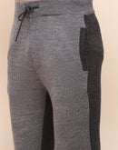 Camla Barcelona Color Blocked Anthra Hooded Sweater