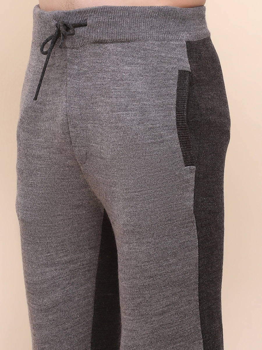 Camla Barcelona Color Blocked Anthra Hooded Sweater