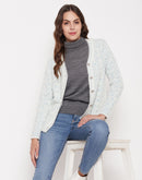 Madame Women Solid Sky Cardigans