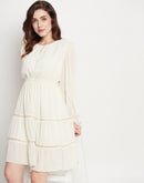 Camla Offwhite Dress For Women