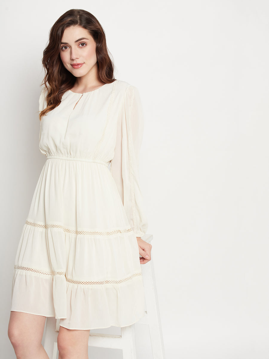 Camla Offwhite Dress For Women