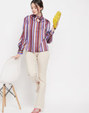 Camla Barcelona Purple High Neck Top