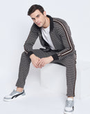 Camla Barcelona Geometric Print Black And White Tracksuit
