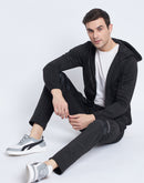 Camla Barcelona Tone-On-Tone Abstract Print Hooded Tracksuit