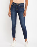 Camla Barcelona Indigo Slim Fit Raw Hem Jeans