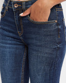 Camla Barcelona Indigo Slim Fit Raw Hem Jeans