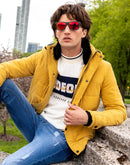 Camla Barcelona Yellow Puffer Jacket For Men