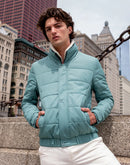 Camla Barcelona Mint Blue Puffer Jacket for Men