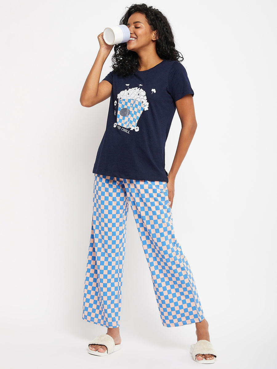 Msecret Navy Night Suit For Women
