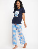 Msecret Navy Night Suit For Women