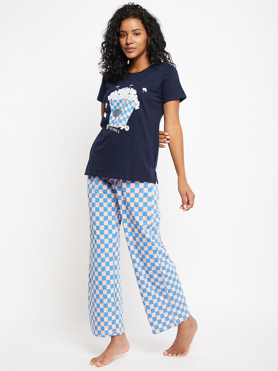 Msecret Navy Night Suit For Women
