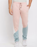 Camla Barcelona Colourblocked Peach Sweat Pants For Men