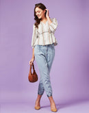 Camla Beige Shirt For Women