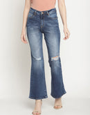 Madame  Boot Cut Ripped Jeans