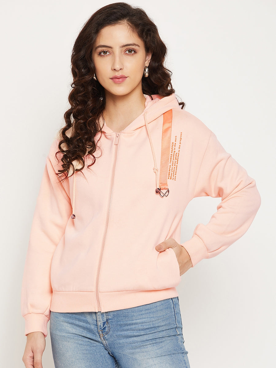 Camla Women Peach Sweatshirt