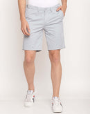 Camla Barcelona Men Letter Print Sky Blue Shorts