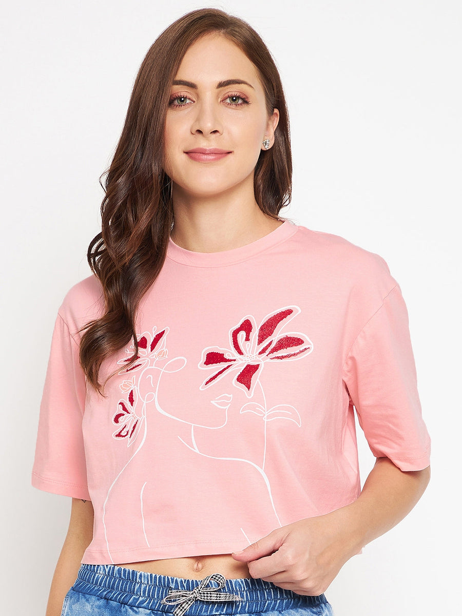Camla Pink T- Shirt For Women