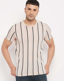 Camla Beige T- Shirt For Men