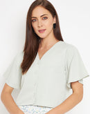 Camla Green  Top For Women