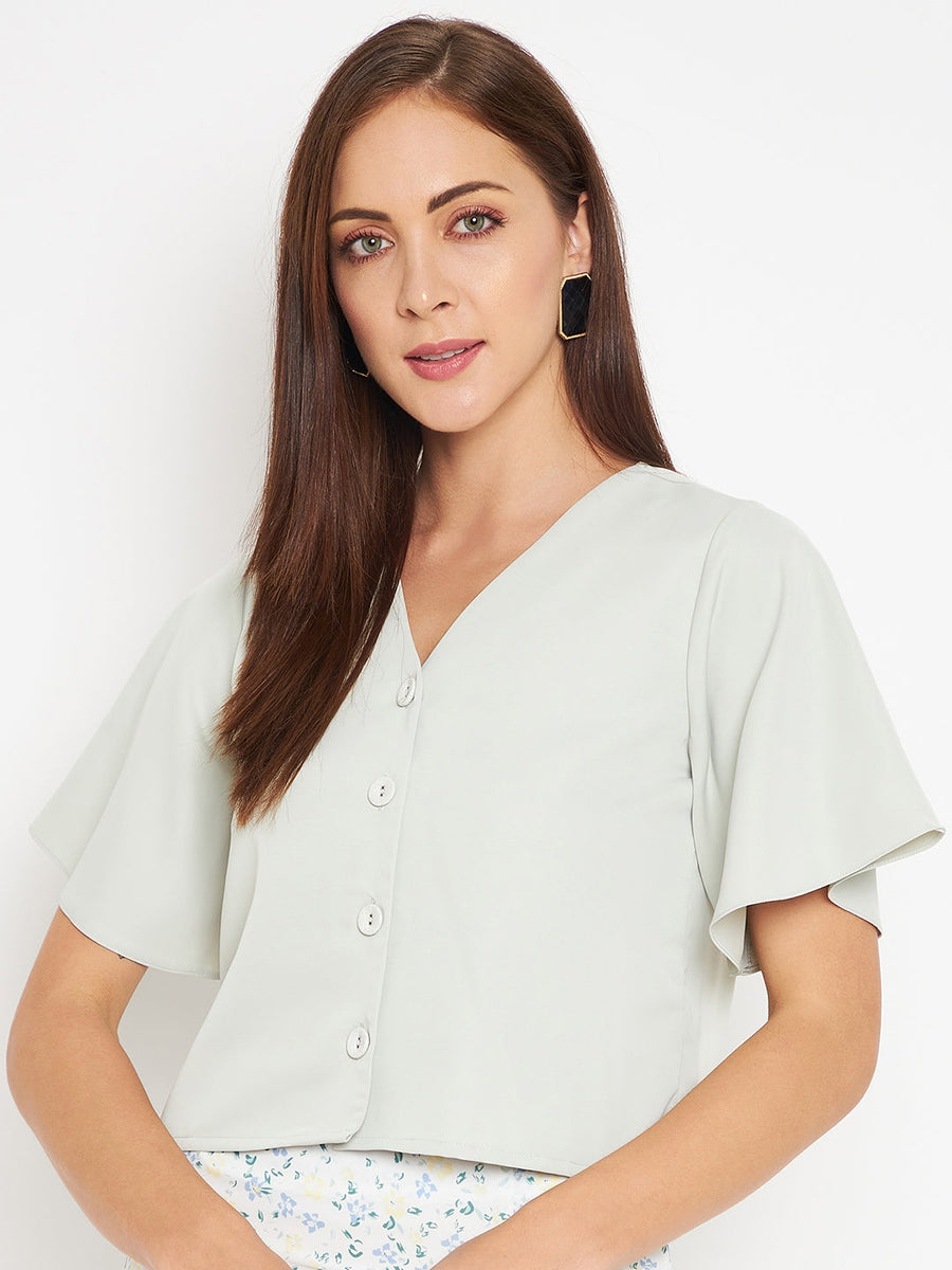 Camla Green  Top For Women