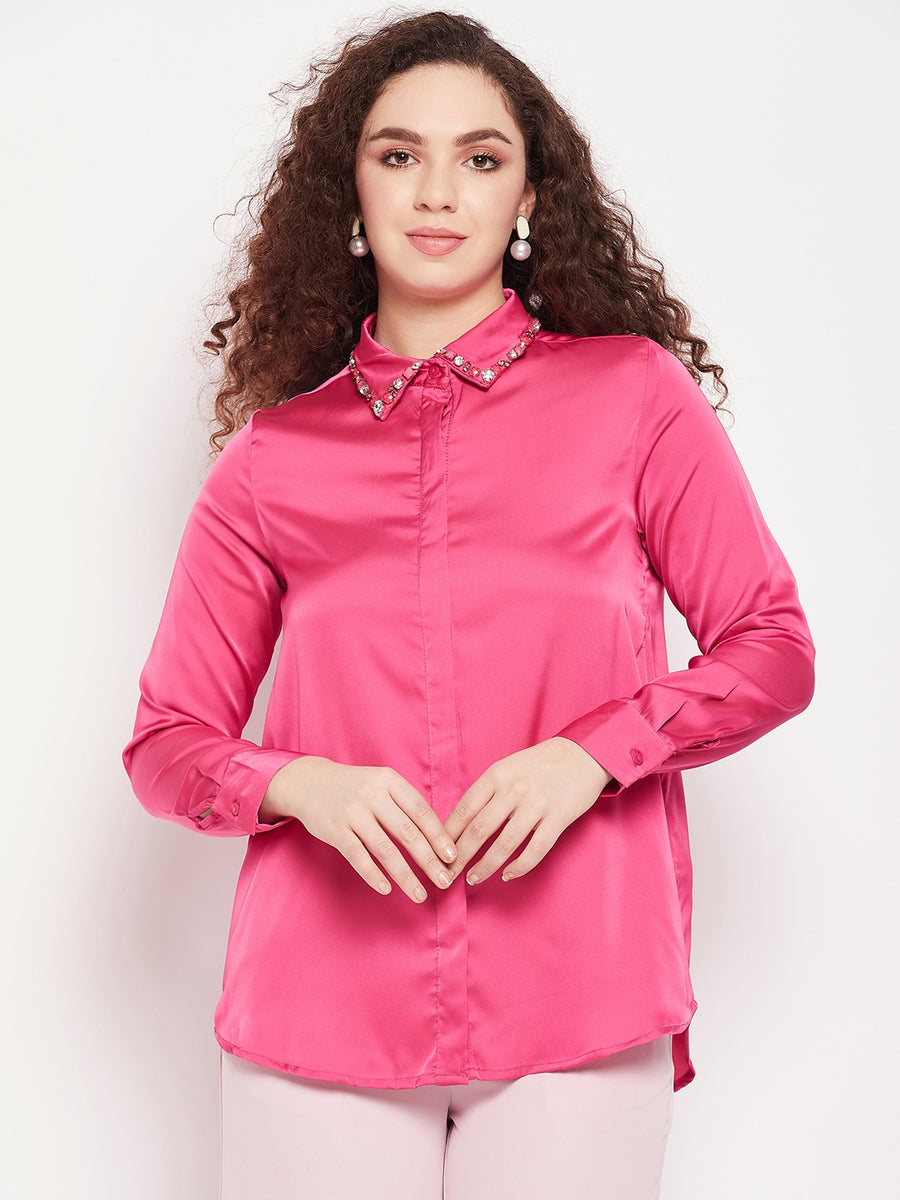 Camla Pink Women Shirts