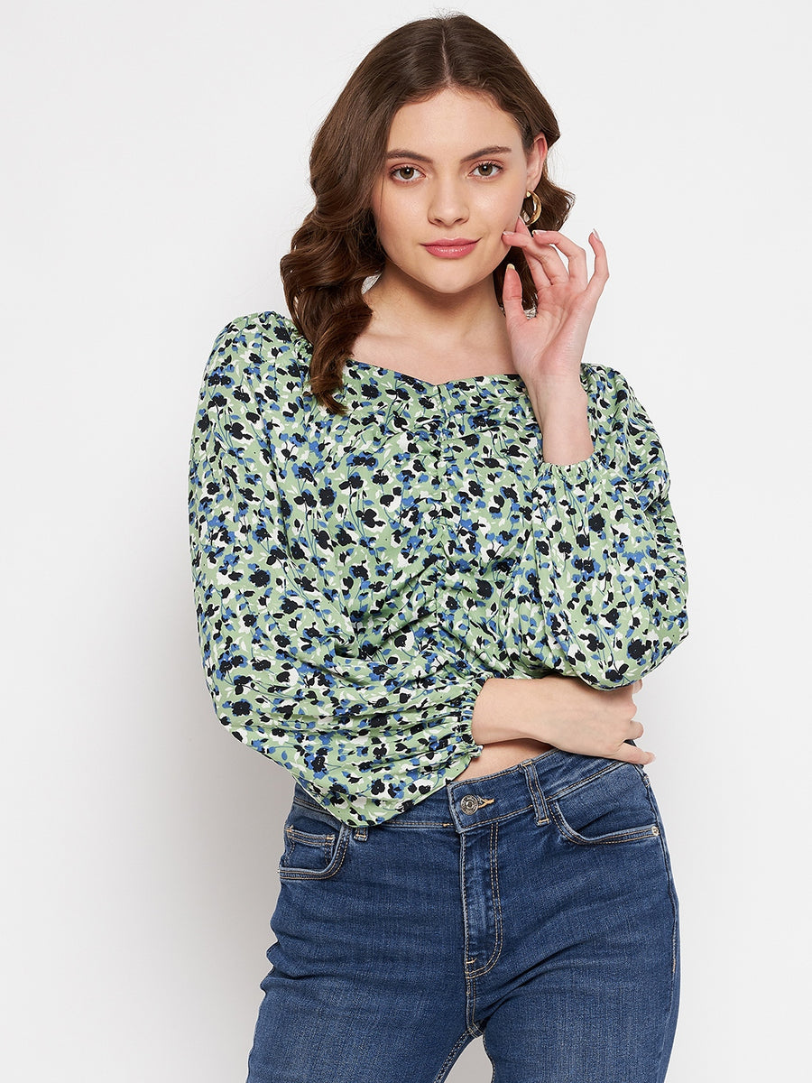 Camla Barcelona Mint Green Tops For Women