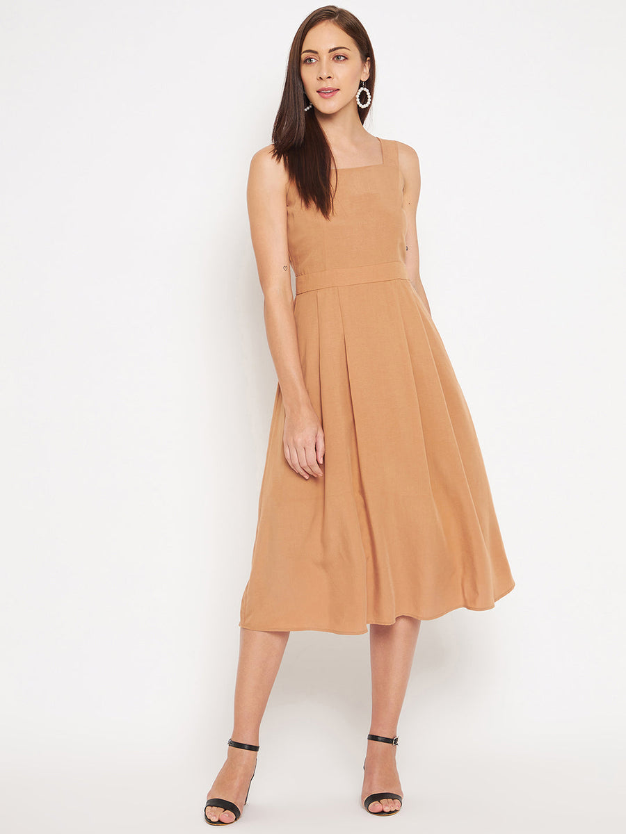 Camla Tan Dress For Women