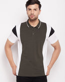 Camla Colourblocked Polo Collar T-Shirt