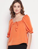 Camla Barcelona Orange Women Top