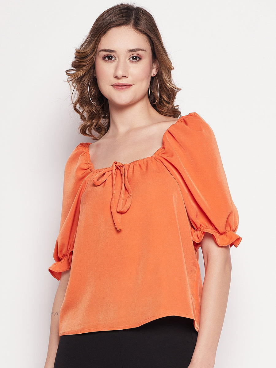 Camla Orange Women Top