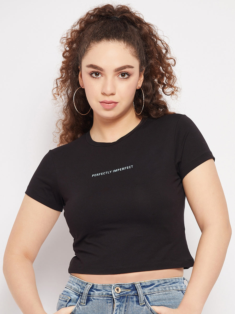 Camla Black Women T- Shirt