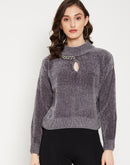Camla Women Grey Sweater