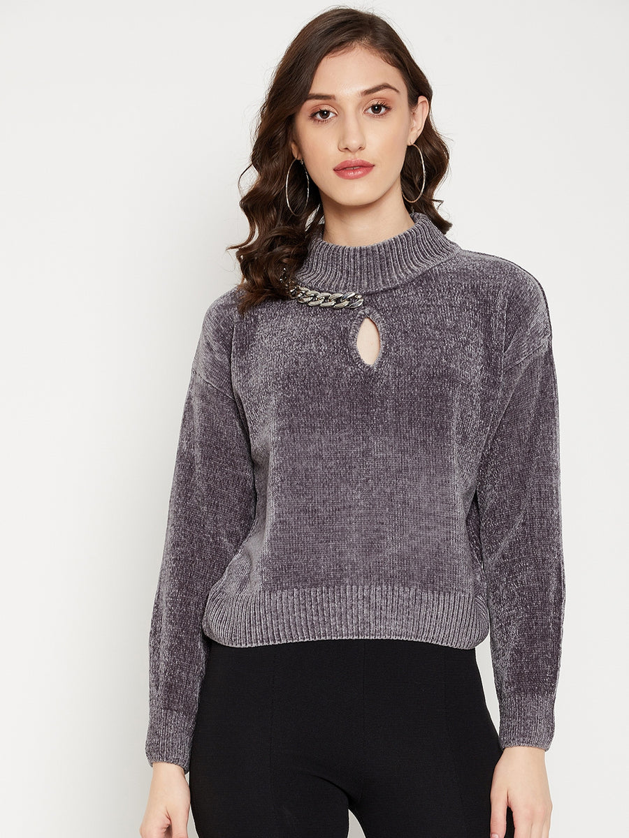 Camla Women Grey Sweater