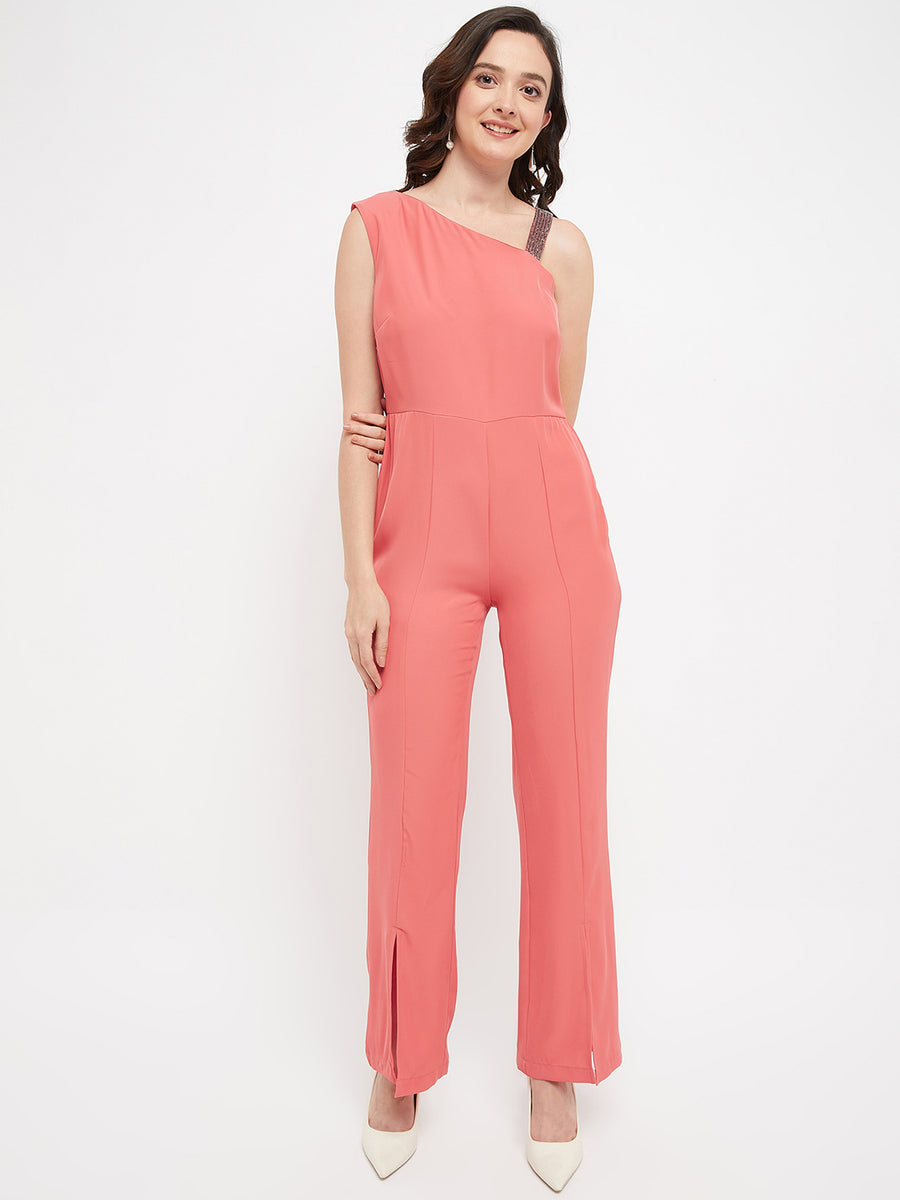 Alice + Olivia Red Jumpsuit with Spaghetti Shoulder Straps Polyester  ref.383428 - Joli Closet