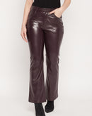 MADAME Boot cut Leather Trousers