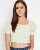Camla Barcelona Green Top