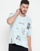 Camla Men Blue T- Shirt