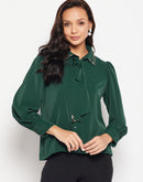 Camla Green Women Shirt