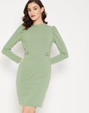 Madame Women Green Dress