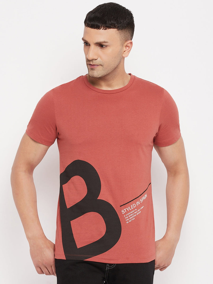 Camla Rust T- Shirt For Men