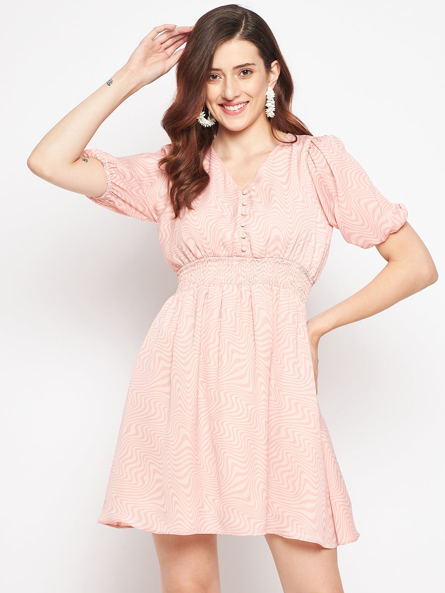 Camla Peach Women Dress