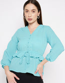 Camla Barcelona Blue Women Top