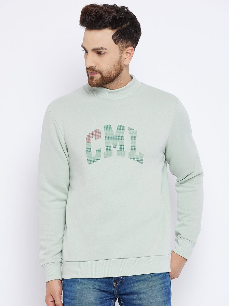 Camla Men Pista Color Round Neck Sweatshirt