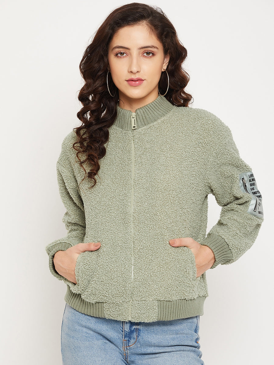 Camla Women Green Sweatshirt