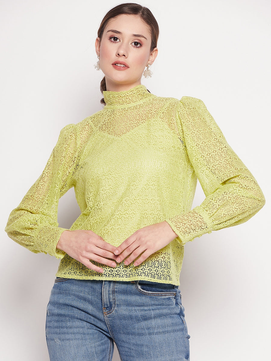 Camla Green Women Top