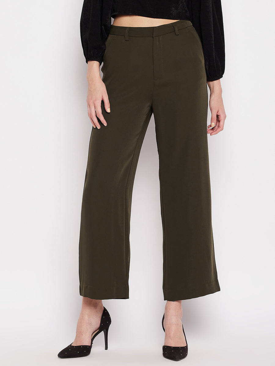 MADAME Straight Fit Formal Trousers