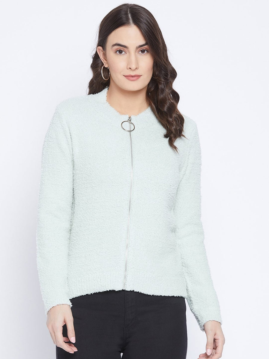 Madame  Mint Zip Sweater
