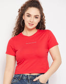 Camla Red Women T- Shirt
