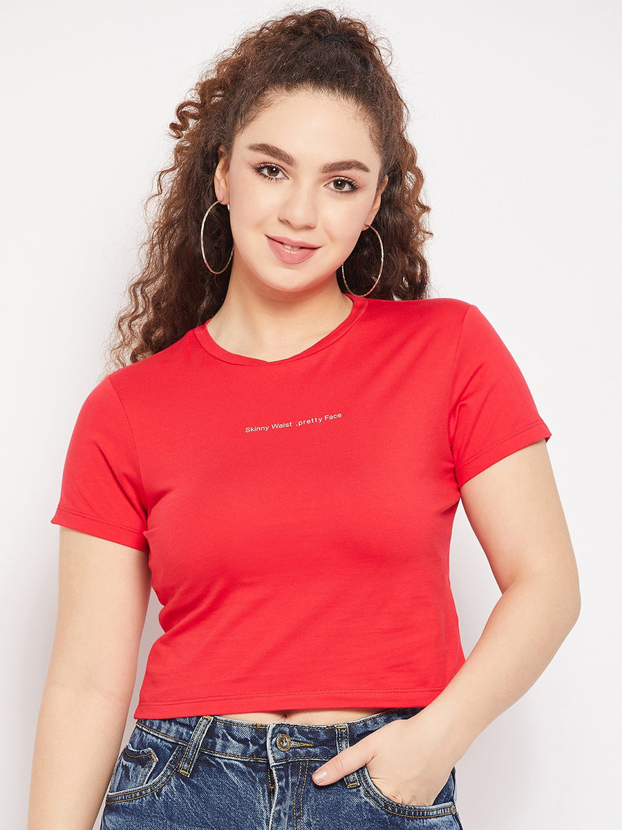 Camla Red Women T- Shirt