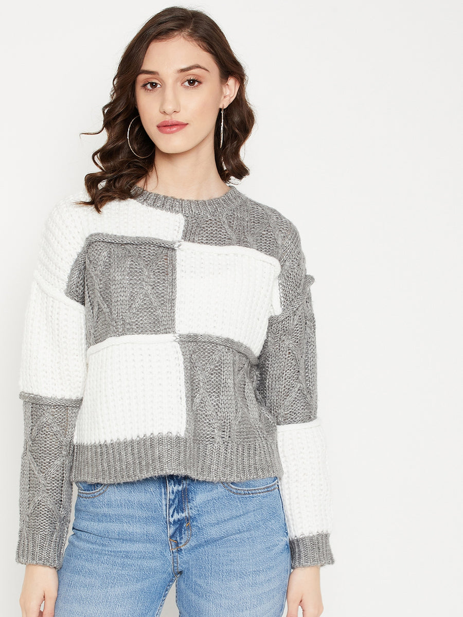 Camla Barcelona Grey Sweater For Women